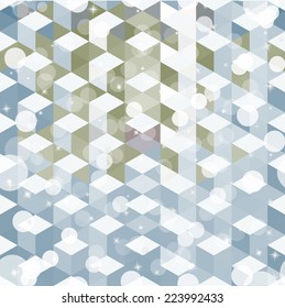 Pattern of geometric shapes. Colorful mosaic backdrop. Geometric retro background