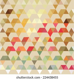 Pattern of geometric shapes. Colorful mosaic backdrop. Geometric retro background