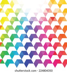 Pattern of geometric shapes. Colorful mosaic backdrop. Geometric retro background