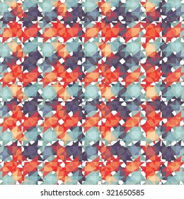 pattern of geometric shapes. Colorful mosaic banner. Geometric hipster retro background with place for your text. Retro triangle background
