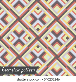 Pattern of geometric shapes.
Copy that square to the side, the resulting image can be repeated, or tiled, without visible seams.