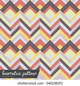 Pattern of geometric shapes.
Copy that square to the side, the resulting image can be repeated, or tiled, without visible seams.