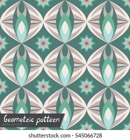 Pattern of geometric shapes. Copy that square to the side, the resulting image can be repeated, or tiled, without visible seams.