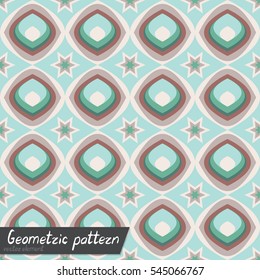 Pattern of geometric shapes. Copy that square to the side, the resulting image can be repeated, or tiled, without visible seams.