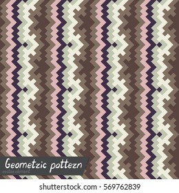 Pattern of geometric shapes. Copy that square to the side, the resulting image can be repeated, or tiled, without visible seams.