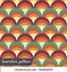 Pattern of geometric shapes. Copy that square to the side, the resulting image can be repeated, or tiled, without visible seams.