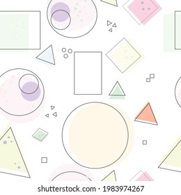 pattern of geometric shapes in different colors