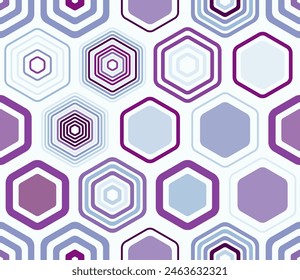 Pattern of geometric shapes. Geometric elements of varied style and color. Large hexagons. Tileable pattern. Seamless background. Amazing vector illustration.