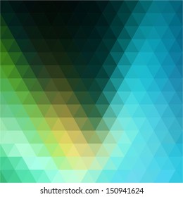 Pattern of geometric shapes. Flow of spectrum effect. Vector background