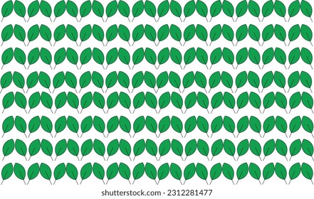 formas geométricas de patrón hojas color verde