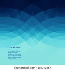 Pattern of geometric shapes with a place for text. Vector background. 