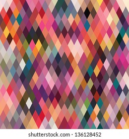 Pattern of geometric shapes, rhombic.Texture with flow of spectrum effect.Geometric background. Copy that square to the side, the resulting image can be repeated, or tiled, without visible seams.