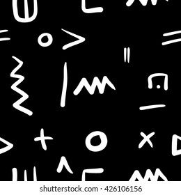 pattern of geometric shapes. Seamless abstract geometric pattern fashion 80-90s. It can be used in printing, website background and fabric design.