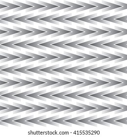 The pattern of geometric shapes of steel. Moving rows. The shape of the arrow. The pattern on a white background.