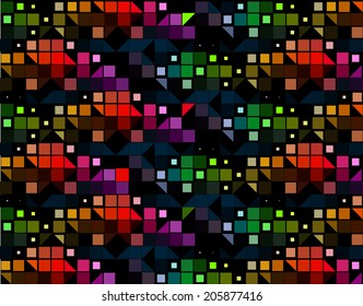 Pattern of Geometric Shapes Texture Design