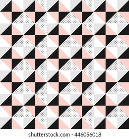 Pattern of geometric shapes. Triangles.