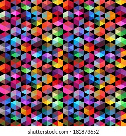 Pattern of geometric shapes. Triangles.Geometric background. Copy that square to the side, the resulting image can be repeated, or tiled, without visible seams.