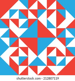 Pattern of geometric shapes. Triangles.Texture with flow of triangles . Geometric background.