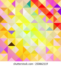 Pattern of geometric shapes. Triangles.Texture with flow of spectrum effect. 