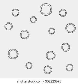 Pattern geometric simple monochrome minimalistic pattern of impossible shapes, rounds