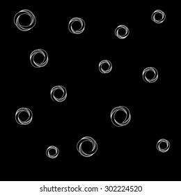 Pattern geometric simple monochrome minimalistic pattern of impossible shapes, rounds