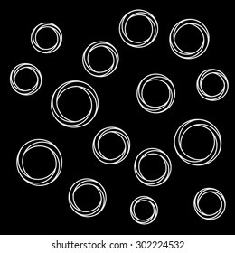 Pattern geometric simple monochrome minimalistic pattern of impossible shapes, rounds