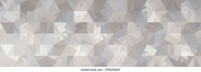 A pattern with a geometric texture of triangles and lines. Soft natural shades of gray, brown and beige. Design of home textiles and accessories, kitchen, bathroom, living room. Vector illustration.