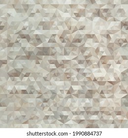 A pattern with a geometric texture of triangles and lines. Soft natural shades of gray, brown and beige. Design of home textiles and accessories, kitchen, bathroom, living room. Vector illustration.