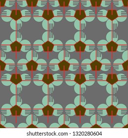 Pattern geometric trefoil