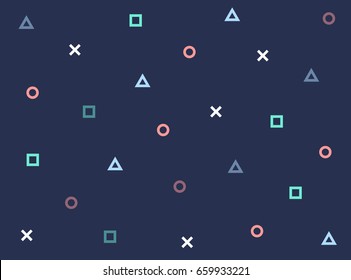 Pattern geometric vector game hipster texture backdrop