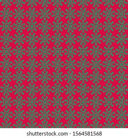 Pattern Geometric Vintage with red combination colors