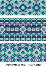 pattern of geometrical figures. Ukrainian folk ornament. 