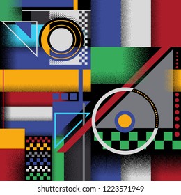 Pattern Geometry design, colorful, coloring, background element