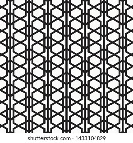 Pattern geometry of hexagon background. Pattern is on swatch panel.