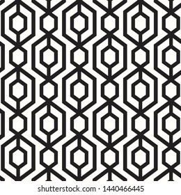Pattern geometry of hexagon background. Pattern is on swatch panel.