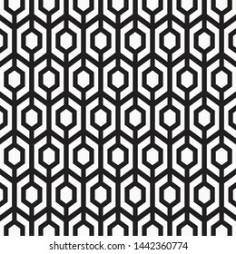 Pattern geometry of hexagon background. Pattern is on swatch panel.