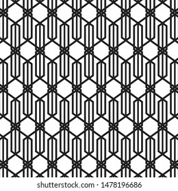 Pattern geometry of hexagon background. Pattern is on swatch panel.