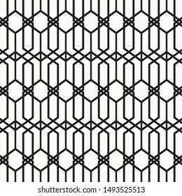 Pattern geometry of hexagon background. Pattern is on swatch panel.