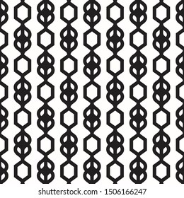Pattern geometry of hexagon background. Pattern is on swatch panel.