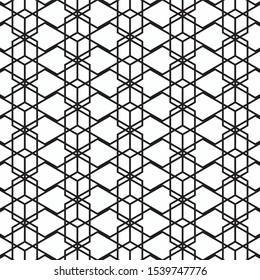 Pattern geometry of hexagon background. Pattern is on swatch panel.