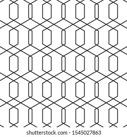 Pattern geometry of hexagon and rhombus background. Pattern is on swatch panel.