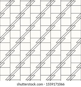 Pattern geometry of rectangle and triangle background. Pattern is on swatch panel.