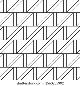 Pattern geometry of rectangle and triangle background. Pattern is on swatch panel.