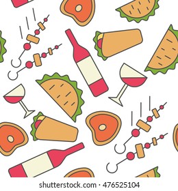 Pattern Georgian food