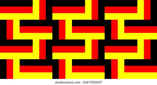 The pattern is "Germany". Seamless graphic background in the colors of the flag of Germany. Vector illustration