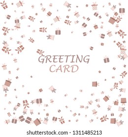 Pattern of gift boxes icons. Simple love illustration element. Vector icon background design from festive collection.