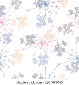 Pattern for gift wrapping, holiday, decoration  Stylish repeating texture. Cute pastel print.