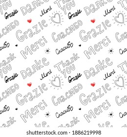 Pattern gifts wrapping paper holiday thank you wallpaper gratitude vector
