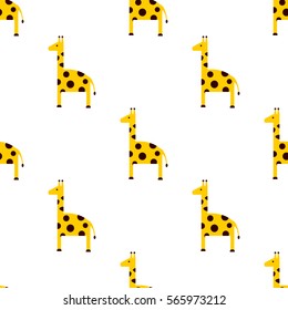 Pattern with giraffe color flat icon
