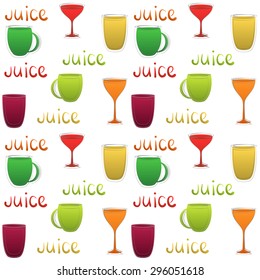 pattern glass of juice for background, package, or as a wallpaper